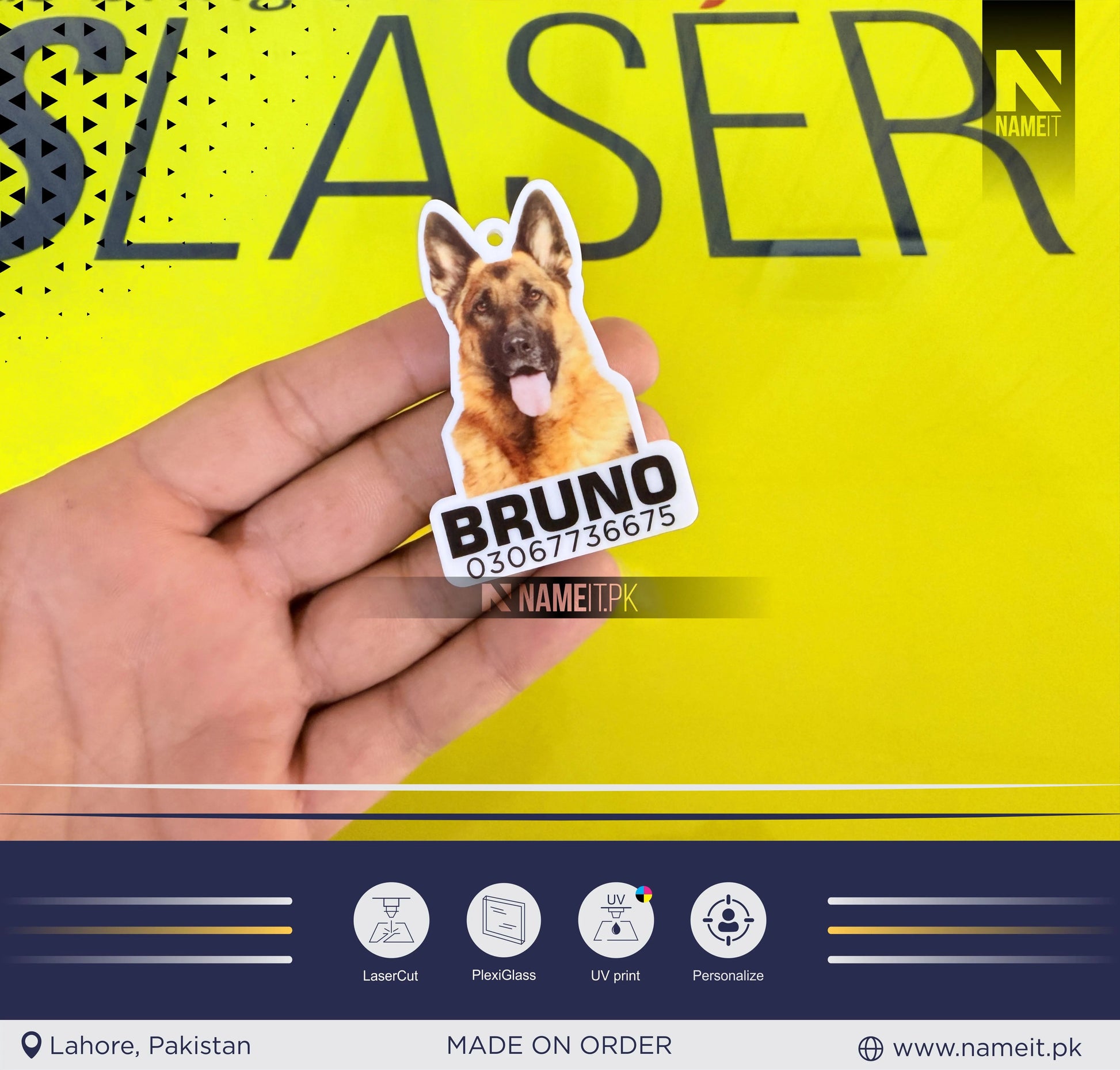 Custom Pet Tags Using Pet Photo + Name Dog ID Tags Name Dog Tag Pet ID Tags Personalized Dog Tags Cat ID Tags Dog Tags for Collars Cat Tag NAMEIT PAKISTAN