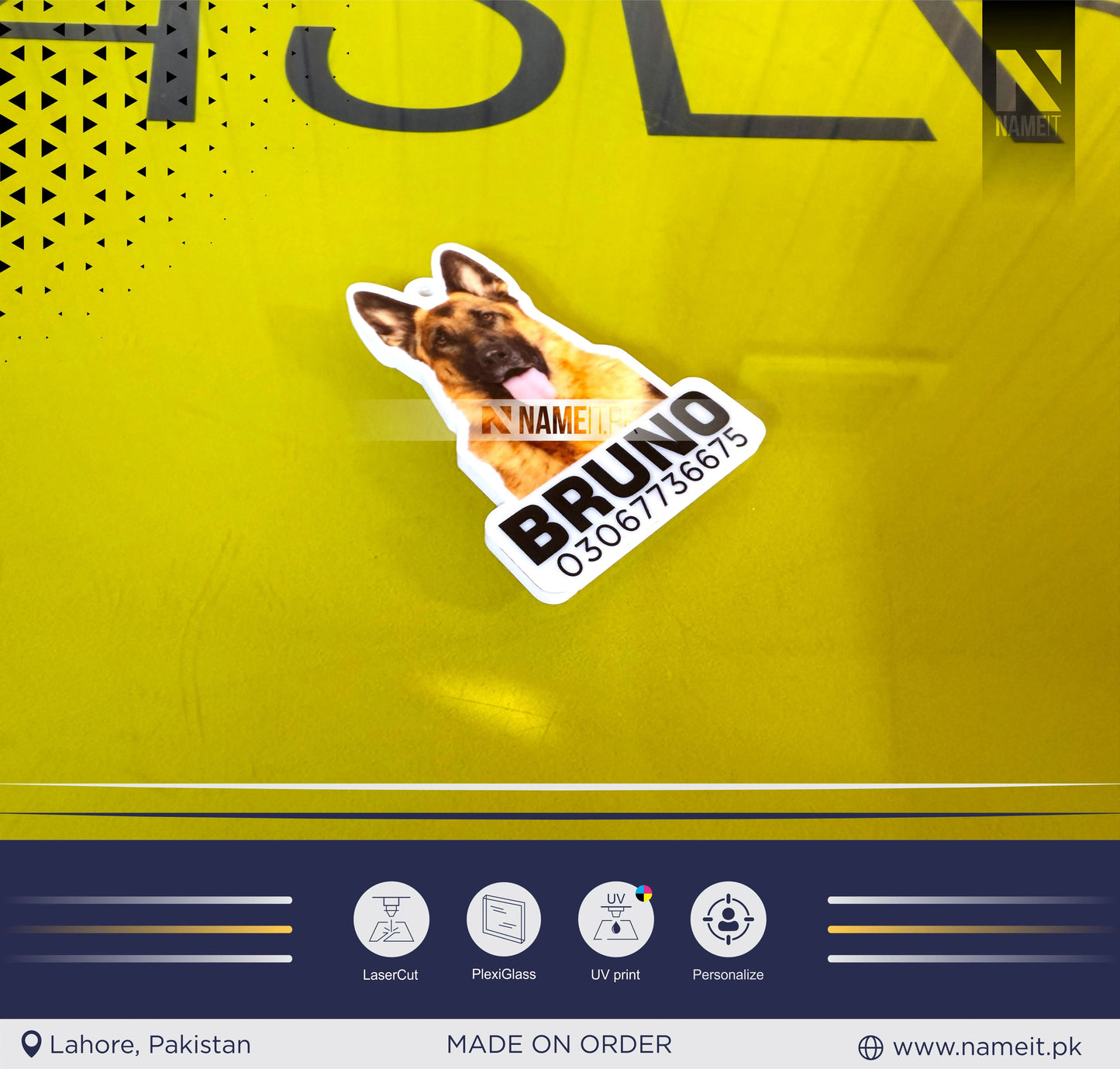 Custom Pet Tags Using Pet Photo + Name Dog ID Tags Name Dog Tag Pet ID Tags Personalized Dog Tags Cat ID Tags Dog Tags for Collars Cat Tag NAMEIT PAKISTAN