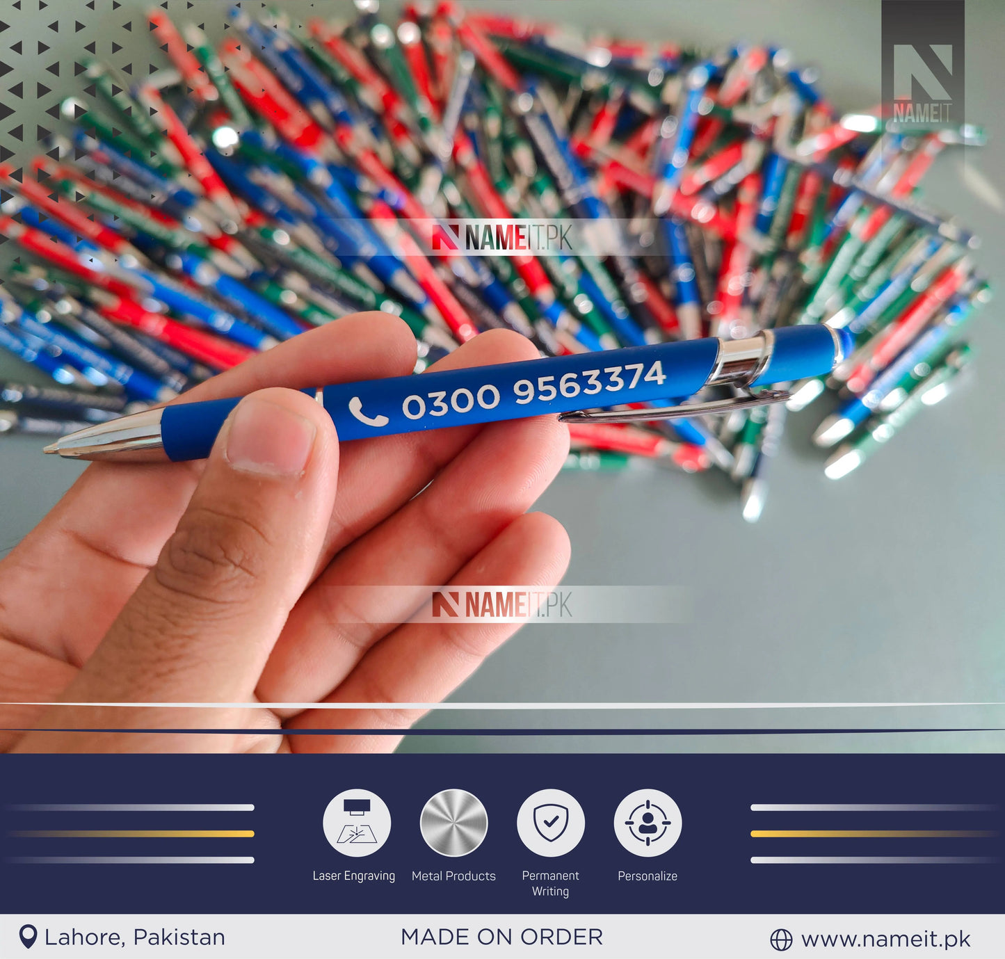 Custom Stylus Metal Pens, Custom teacher gift,company gifts,student gift,Wedding Gifts,Custom Stripe Pen,Anniversary Gift,gift for coworker NAMEIT PAKISTAN