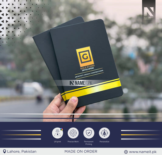 Diary, Custom Company Name Logo Diary, Personalized With UV Printed, Business Corporate Client Office Coworker Colleague Gift NAMEIT PAKISTAN