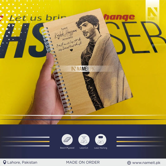 Diary, Wooden Diary, Personalized Perfection Wooden Diary for Every Story NAMEIT PAKISTAN