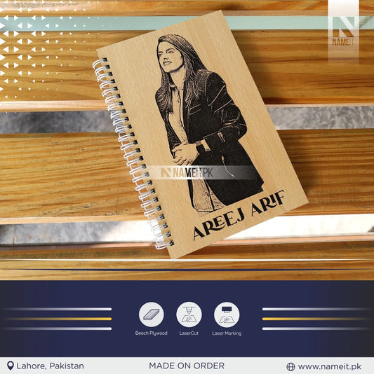 Diary, Wooden Diary, Personalized Perfection Wooden Diary for Every Story NAMEIT PAKISTAN