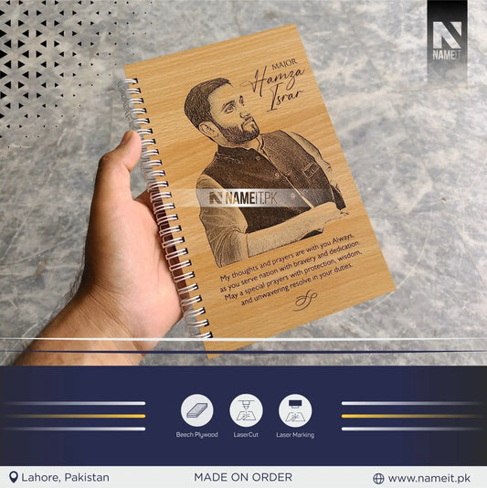 Diary, Wooden Diary, Personalized Perfection Wooden Diary for Every Story NAMEIT PAKISTAN