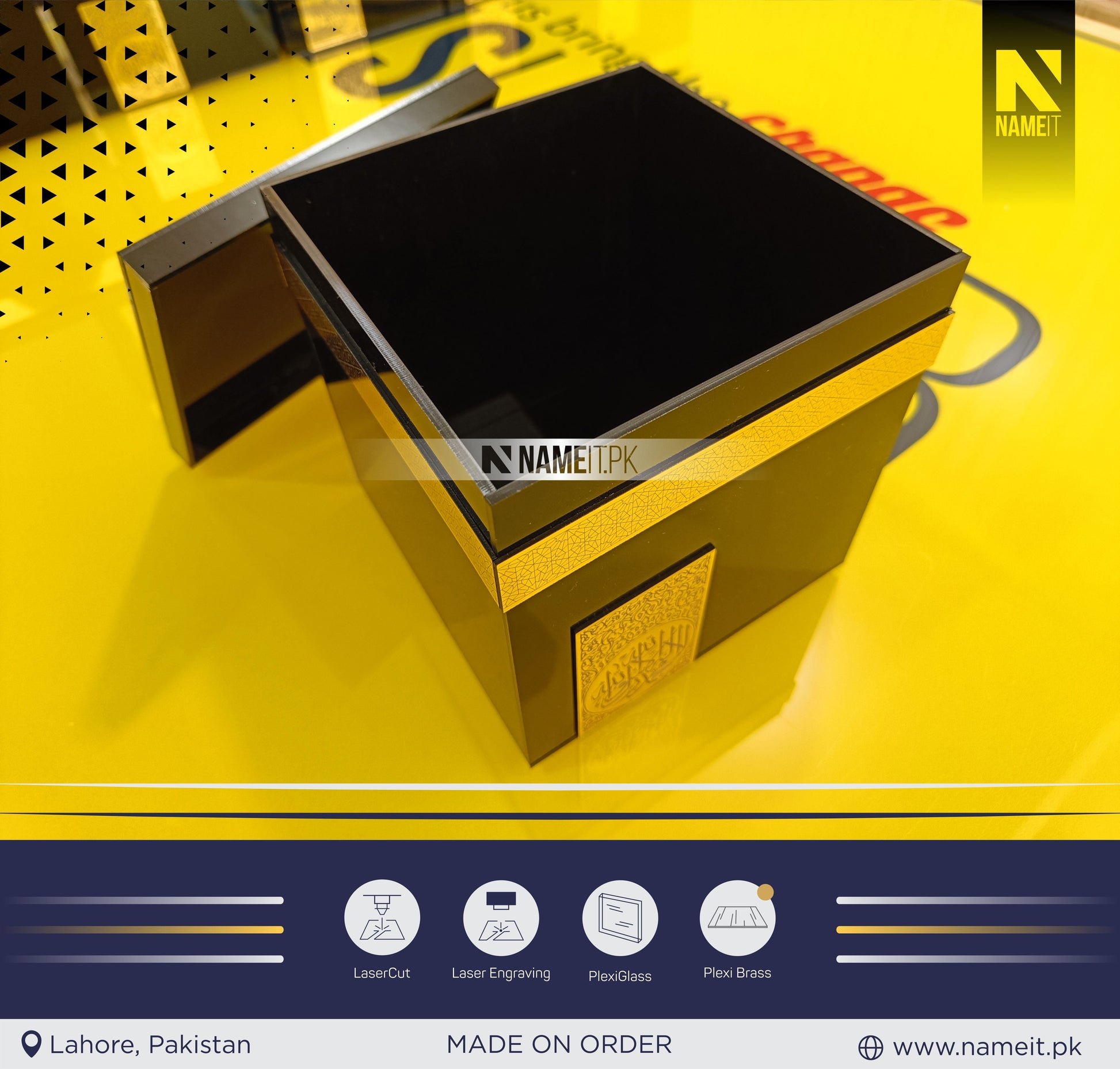 Kabaa Model Box, Gift Box, Hi-Quality Kabaa Acrylic Model Box NAMEIT PAKISTAN