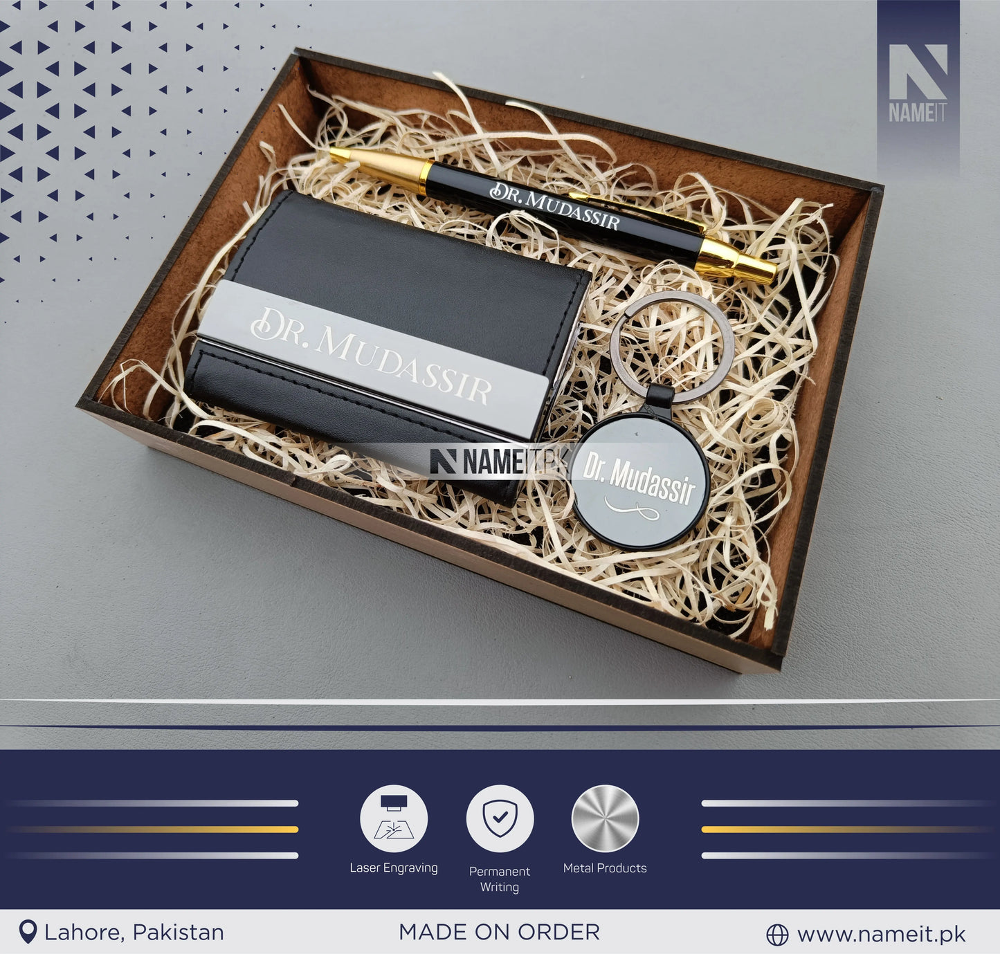 Key Chain, Card Holder and Pen | Bundles Offer NAMEIT
