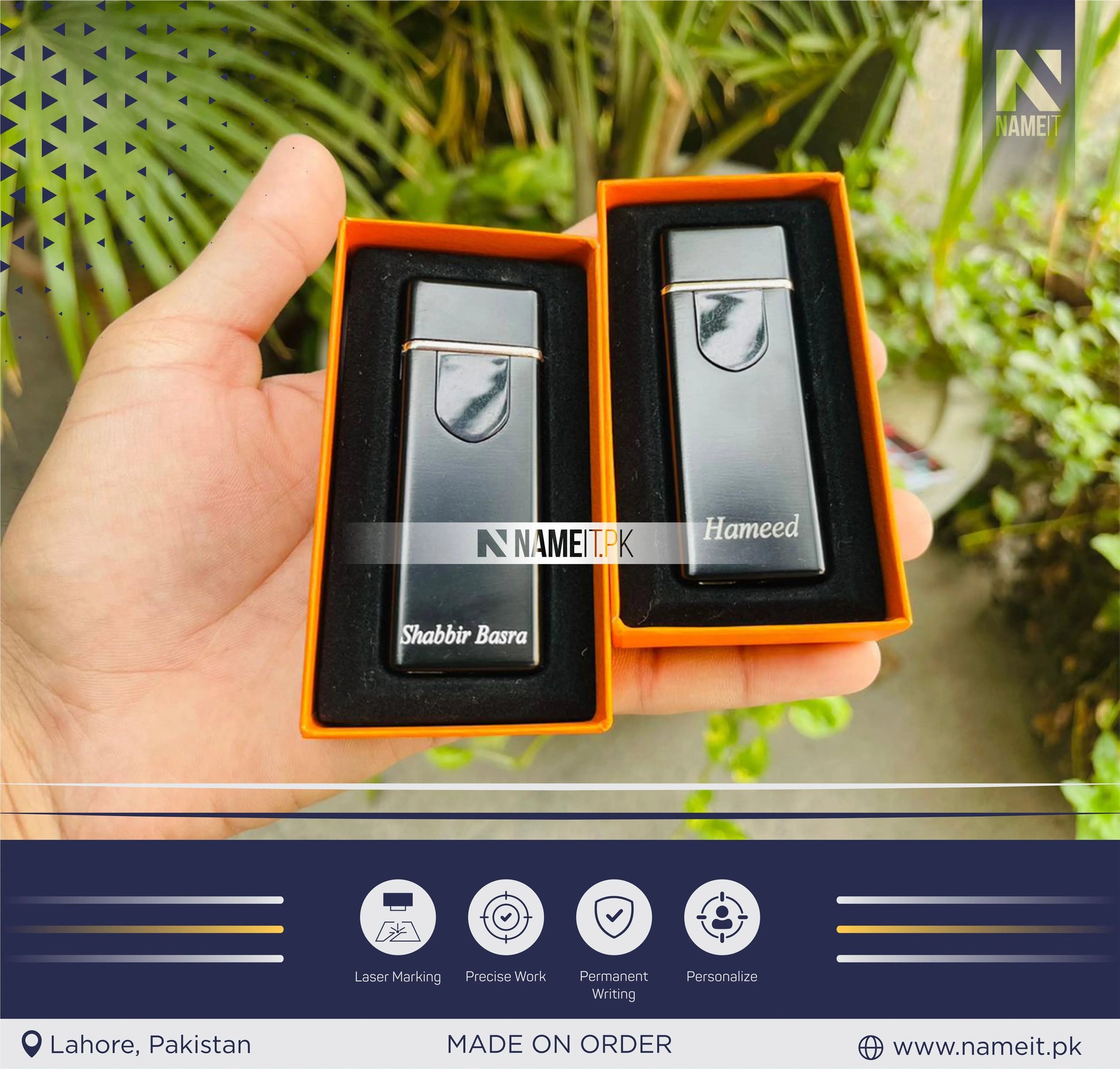 Lighter - USB, Customize with your name NAMEIT PAKISTAN