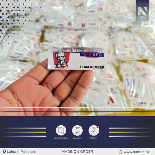 Personalized Business Logo Badge, Company Artwork Brooch, Corporate Gift With Logo, Custom Sign Collar Pin NAMEIT PAKISTAN