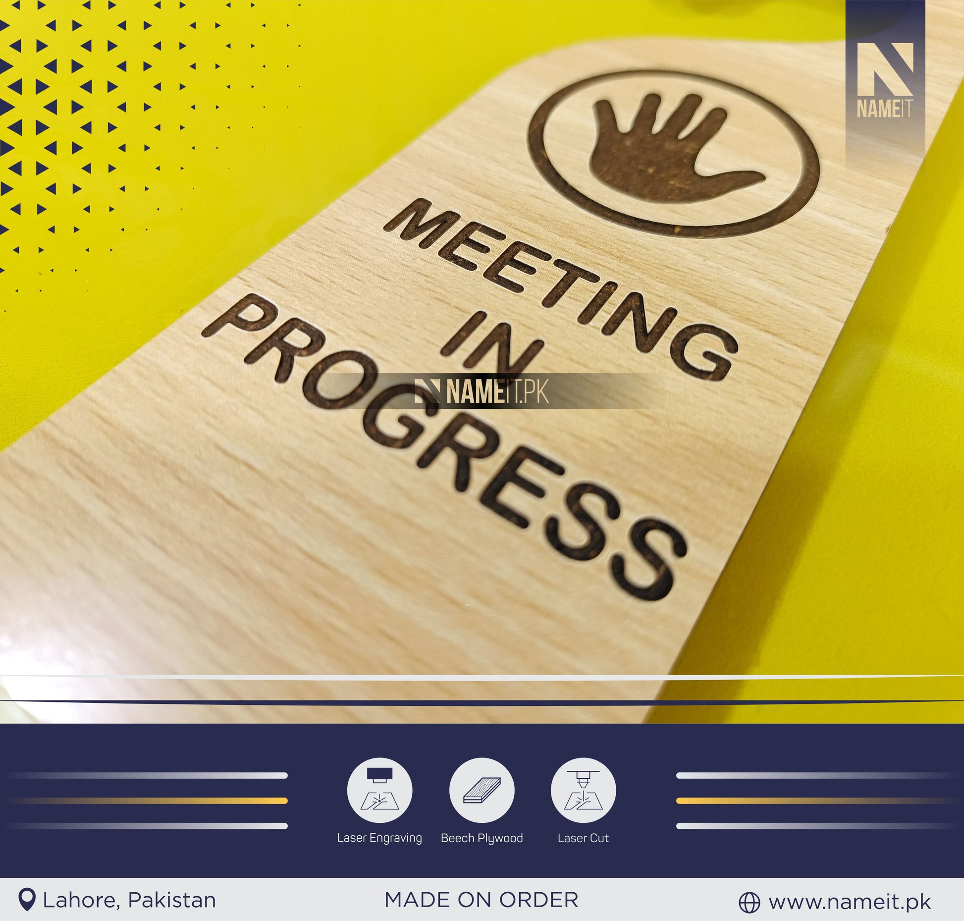 Personalized Door Handle Hanger , Customize Door Knob Hanger , Do Not Disturb Sign NAMEIT PAKISTAN