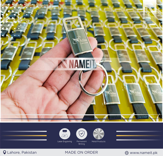 Personalized Premium Metal Keychain,  Business Logo, Name, Custom Marketing Business Merchandise, NAMEIT PAKISTAN