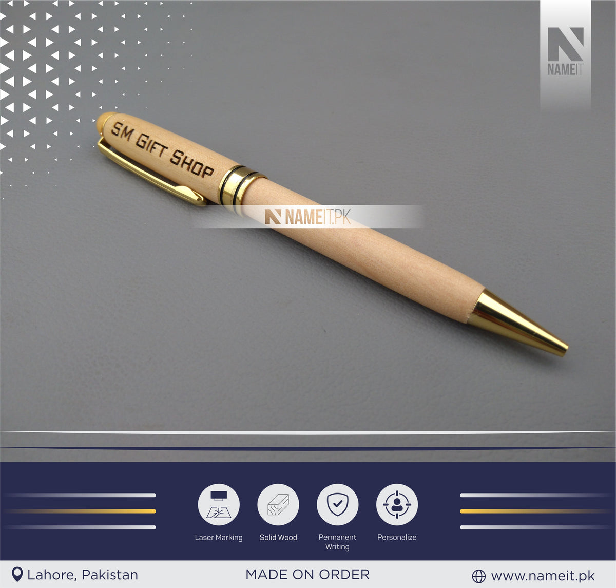 Pen Sticker Name Frame Personalized Wooden Pen, Ballpoint Pen, with your name | CORPORATE SOU ...