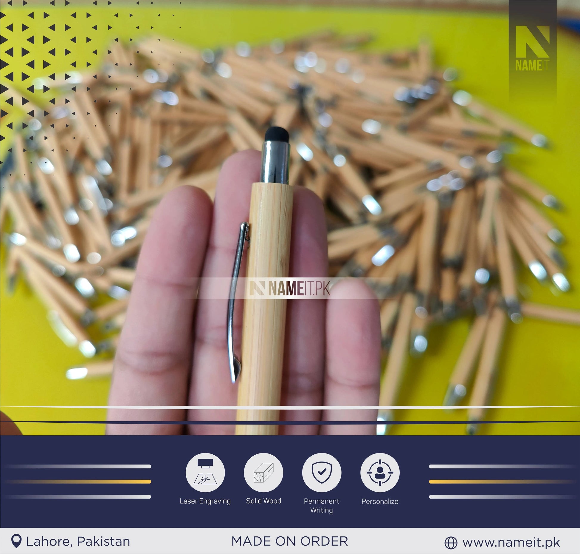 Personalized Pen, Perfect for Long-Lasting Advertisement Of Company, Your Name , Logo NAMEIT PAKISTAN