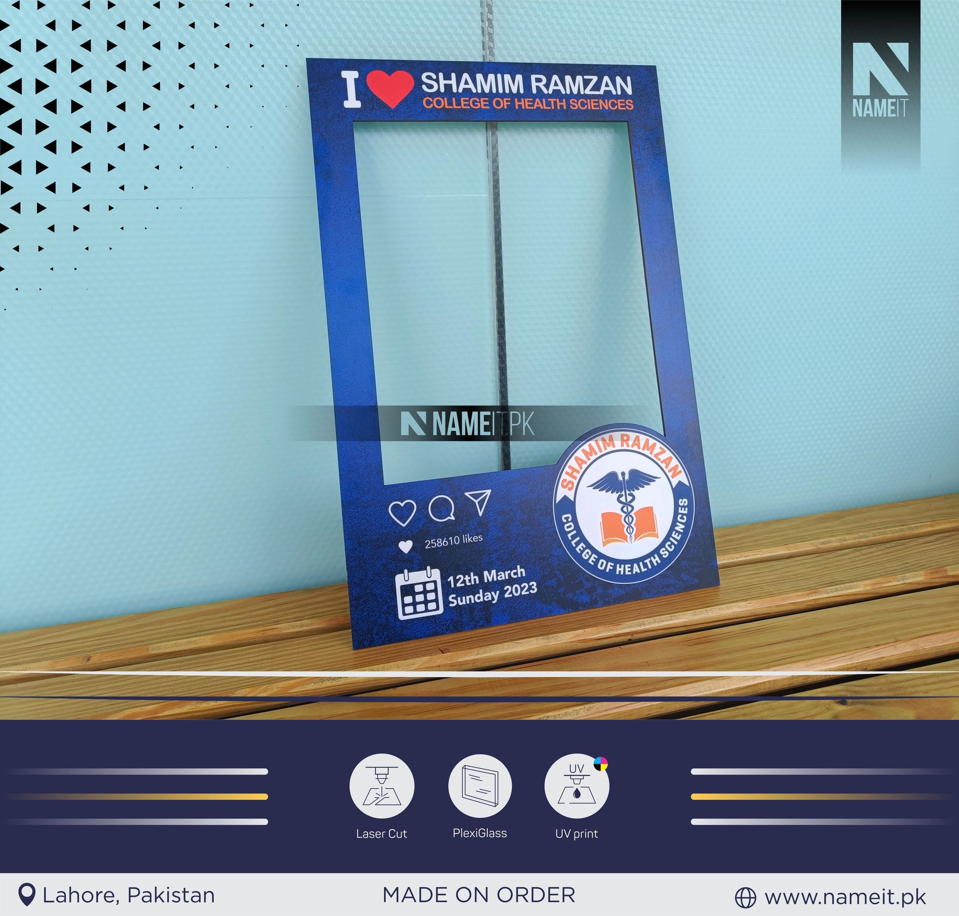 Premium Photography Frame , High-Quality Picture Frame Customizeable NAMEIT PAKISTAN