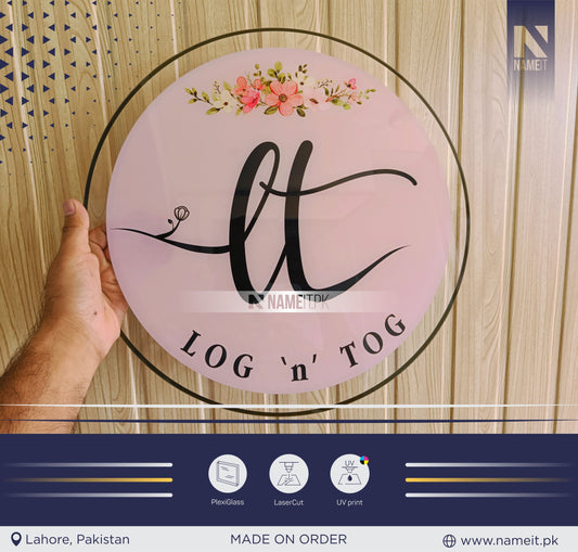 Custom Wall Hanging Business Logo sign, Custom Business Logo Sign, Beauty Salon Sign, 3D Business Sign NAMEIT PAKISTAN