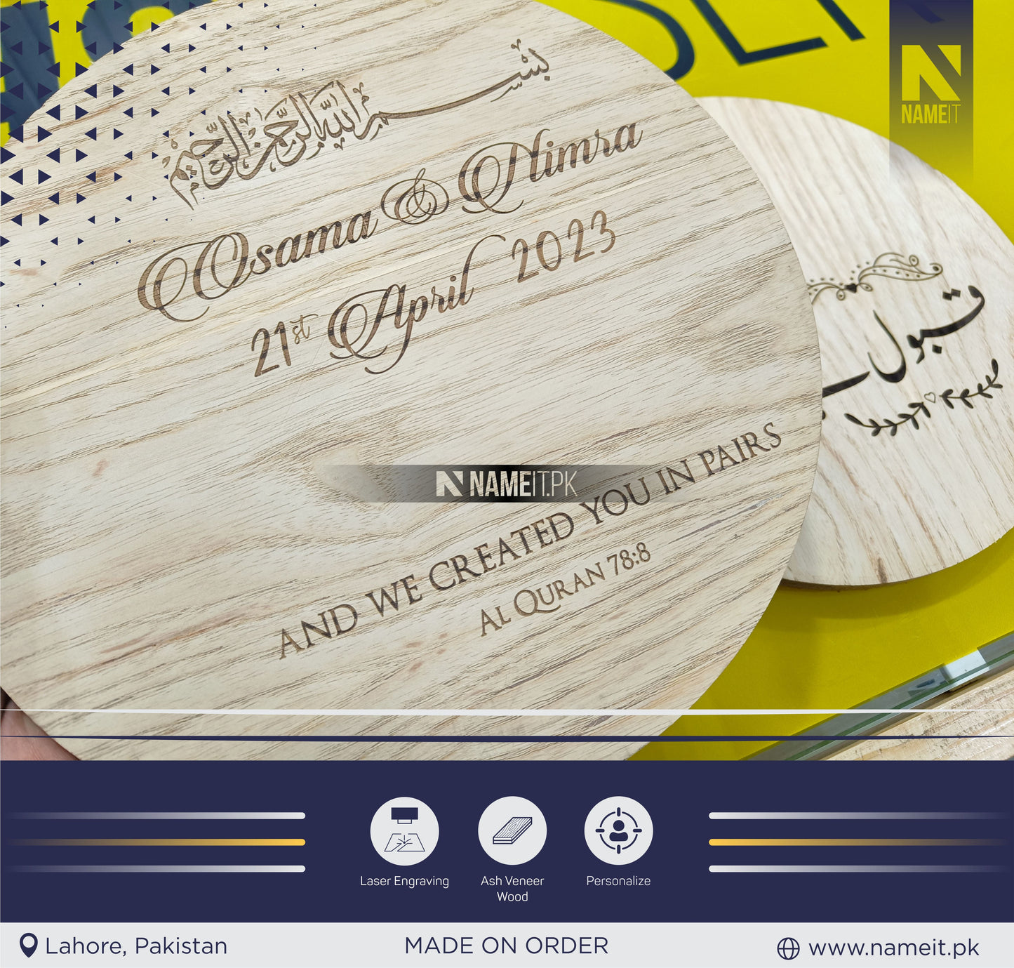 Personalized Engagement Tray, Rustic Wedding Favors,Engagement Favors,Engagement rusticring tray NAMEIT PAKISTAN