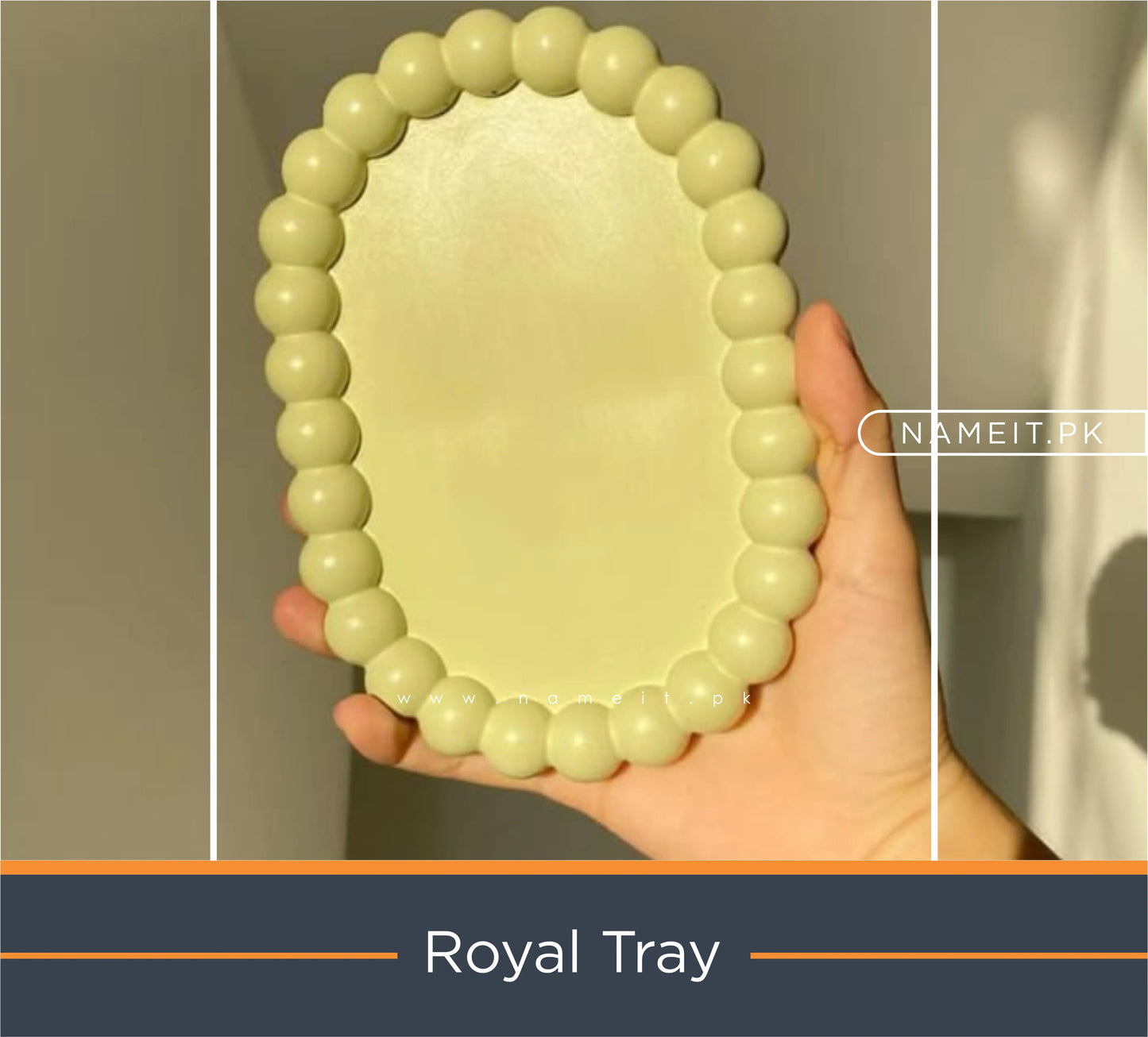 Tray, Luxury Candle & Jewelry Display Tray – Elegant Home Décor Organizer